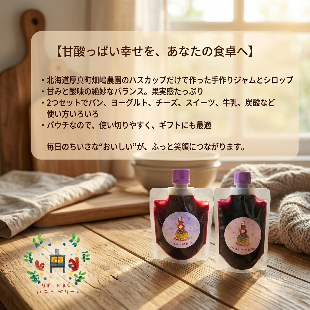 北海道産ハスカップジャム&シロップセット