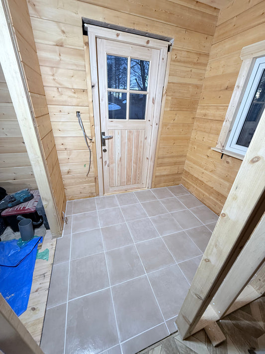 初めての目地入れ