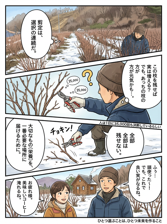 【剪定は選択の連続】