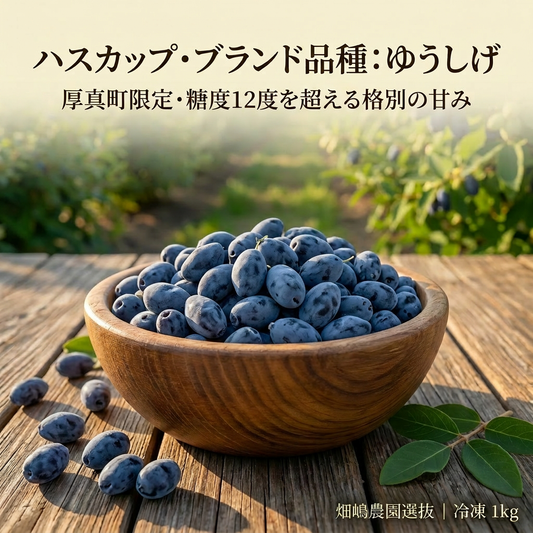 ブランド品種 ゆうしげ 1kg（北海道厚真町・畑嶋ハスカップ農園産 / 冷凍）