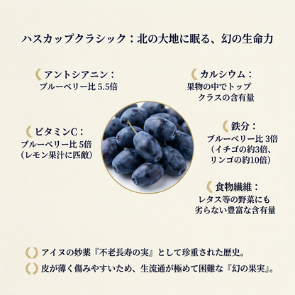 【復興支援対象】ブランド品種 あつまみらい 1kg（北海道厚真町・畑嶋ハスカップ農園産 / 冷凍）