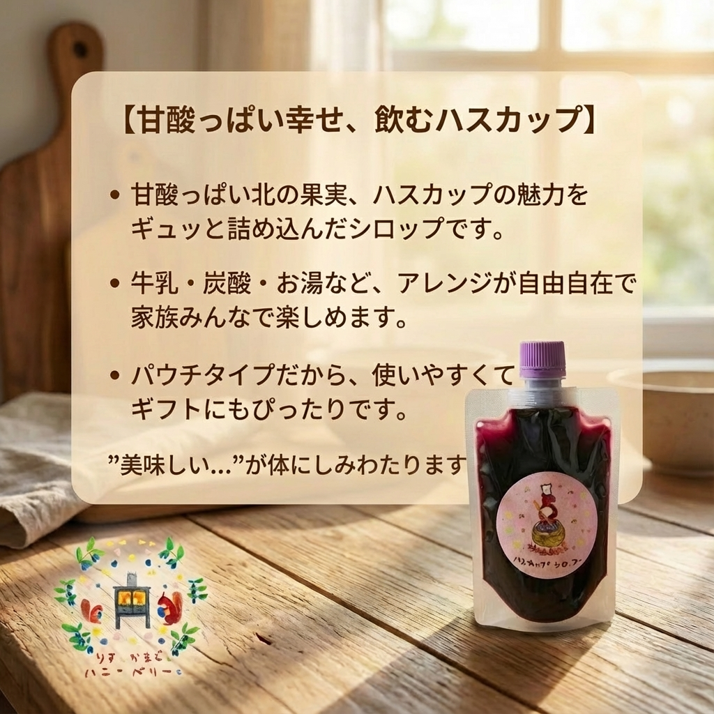 北海道産ハスカップシロップ150g